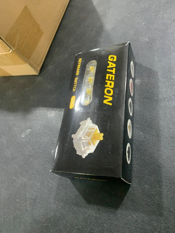 Photo 1 of Gateron Milky Yellow Pro V2 Pre-lubed 5-Pin 50gf Linear Switches for All MX Mechanical Keyboard Game Keyboard(Milky Yellow Pro V2,72PCS)