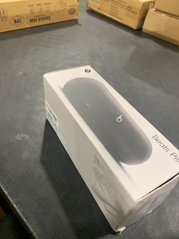 Photo 1 of Beats Pill - Portable Bluetooth Speaker - Up to 24H Battery Life, Water Resistant, Bluetooth, Apple & Android Compatible, Seriously Loud Sound for Home, Outdoor and Travel - Matte Black