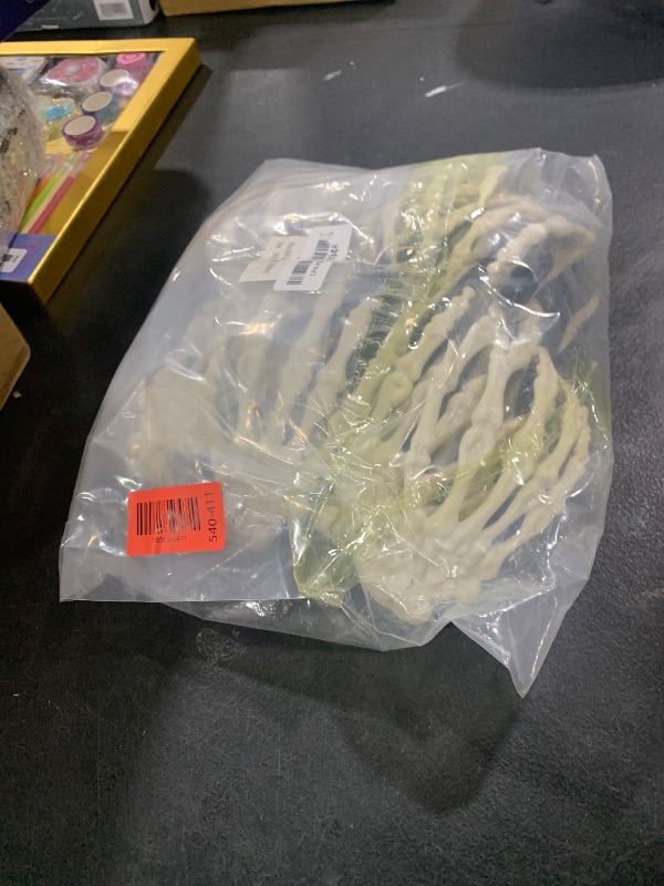 Photo 1 of Lodou 8 Pieces Realistic Looking Skeleton Stakes Severed Plastic Skeleton Hands,Halloween Zombie Arms Lawn Stakes for Halloween Props Decorations (Right & Left) (8 Pieces), DCS-08