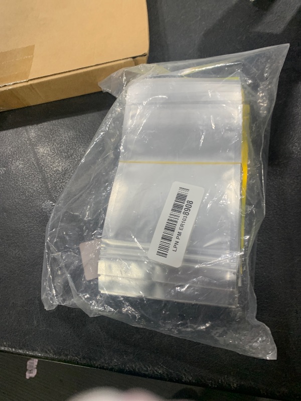 Photo 1 of 100 Pack Mylar Bags 4 x 6 Inch Resealable Smell Proof Bags Foil Pouch Flat Bag with Front Window Golden