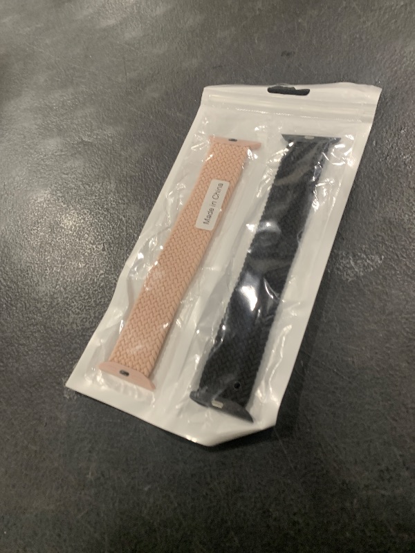 Photo 1 of 2 Pack Braided Solo Loop For Apple Watch Band 40mm 41mm 42mm 44mm 45mm 46mm 38mm 49mm Ultra 3 2 Women men,Stretchy Woven Nylon Elastic Strap Wristbands For iWatch Series 11/10/9/8/7/6/5/4/3/SE 2/SE 3