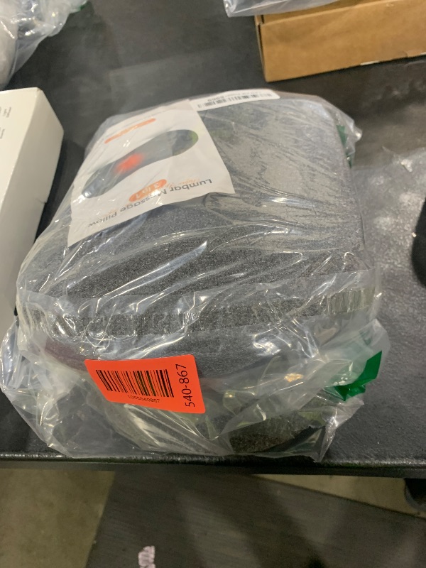 Photo 1 of 3 in 1 Upadate Rechargeable Electric Lumbar Support Pillow with Adjustable Height for Bed and Chair,Back Massager with Heat,Back Massager for Pain Relief Deep Tissue,Waist Wedge Bolster (Black)