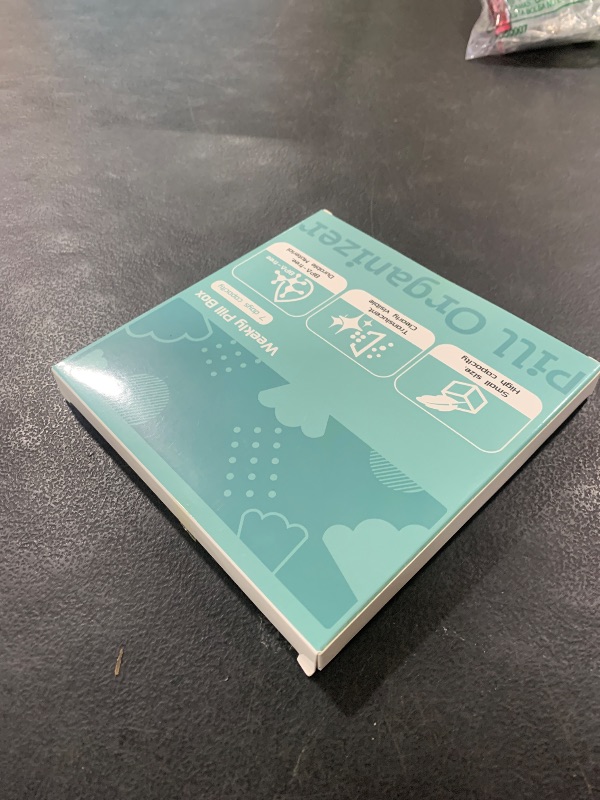 Photo 1 of ?????? ???? ?????????, Thinned and Enlarged 7 Day Pill Organizer, Cute Daily Pill Box with Large Compartment for Travel, Pill Container for Medication, Vitamin, Supplements(Rainbow)