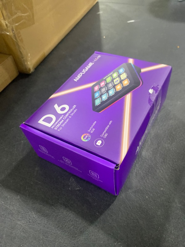 Photo 1 of Fifine AmpliGame Stream Controller with 15 Macro Keys, Streaming Keyboard with Trigger Actions in OBS/Twitch/YouTube/Streamlabs, Shortcut Buttons Keypad Works with Mac and PC-D6