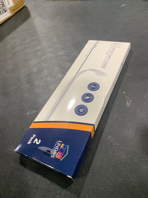 Photo 1 of Linda’s Essentials Silicone Stove Gap Covers (2 Pack), Heat Resistant Oven Gap Filler Seals Spaces Between Stovetop and Counter, Easy to Clean Stove Side Guard (25 Inches, Clear)
