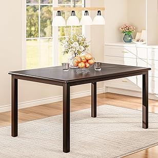 Photo 1 of COLAMY WOODEN DINING TABLE 