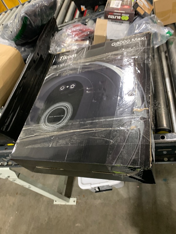 Photo 1 of Tikom Robot Vacuum and Mop Combo, 5000Pa Robotic Vacuum Cleaner, 150 Min Max, App & Remote Control, Ideal for Hard Floor, Carpet, Pet Hair, Self-Charge(G8000 Max)