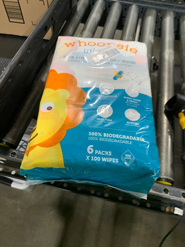 Photo 1 of 100% Pure Cotton Dry Wipes | 600 Count | Use Wet or Dry | Soft & Sensitive | Hypoallergenic | Extra Strong & Absorbent | Perfect for Diaper Changes, Runny Noses, Drool, Meal Time & Nursing