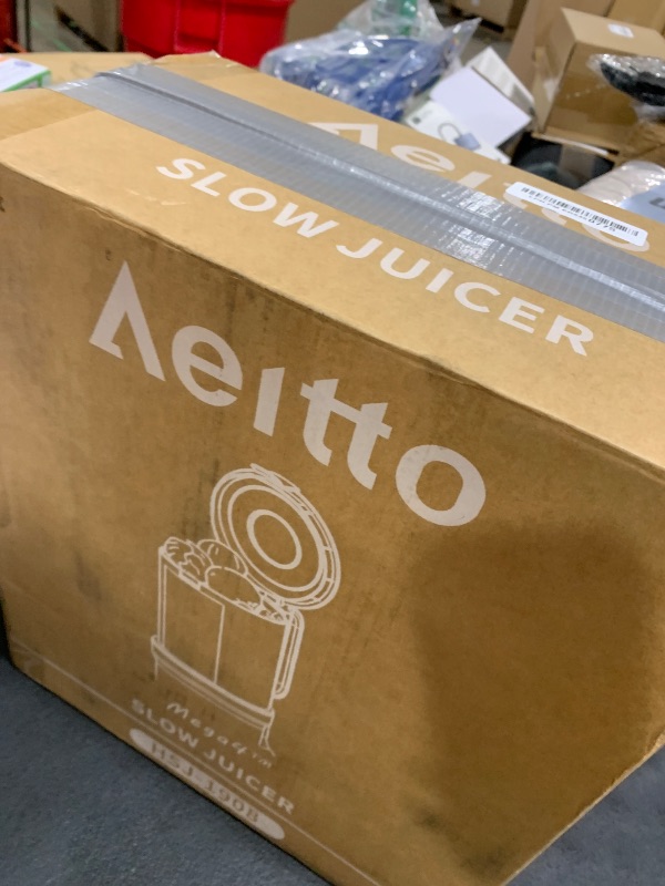 Photo 1 of Aeitto Cold Press Juicer, Juicer Machines with Large Feed Chute, Fits Whole Vegetables and Fruits, Self Feeding Slow Masticating Juicers, Easy to Use, Easy to Clean, High Juice Yield