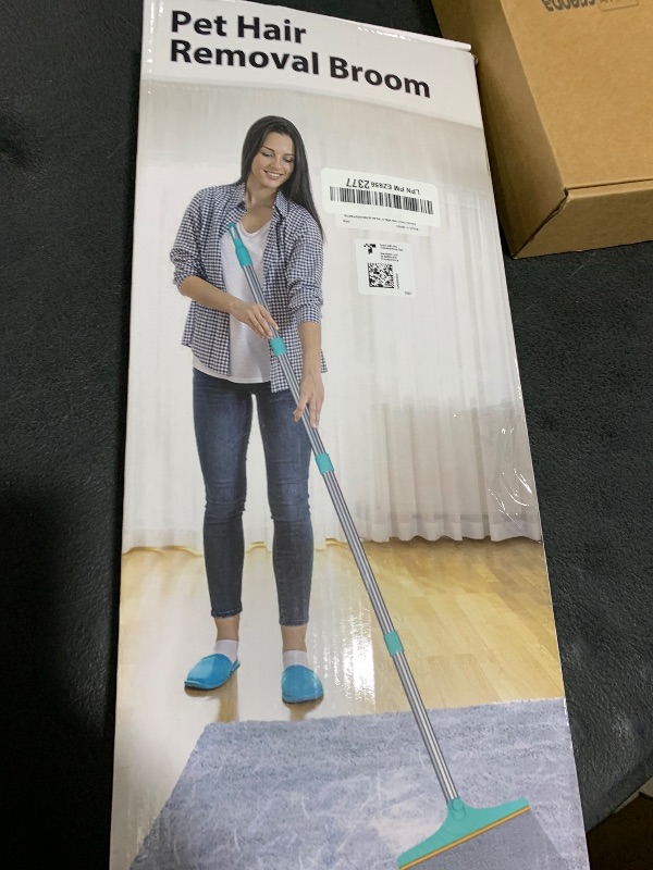 Photo 1 of B-Land Carpet Rake for Pet Hair Removal, Reusable Pet Hair Remover with 60” Adjustable Long Handle, Carpet Scraper Dog Cat Hair Remover Tool for Rugs, Mats
