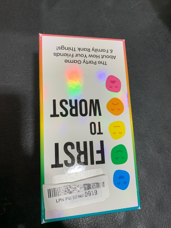 Photo 1 of FIRST TO WORST Party Game + After Dark Expansion Set - The Card Game About How Your Friends & Family Rank Things - Adult Card Game for College Students, Groups & Fun Parties with Polarizing Priorities