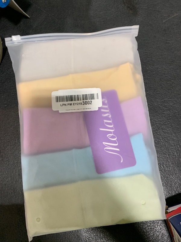 Photo 1 of Molasus Women's Soft Cotton Underwear Briefs High Waisted Postpartum Panties Ladies Full Coverage Plus Size Underpants Pack of 5,Medium