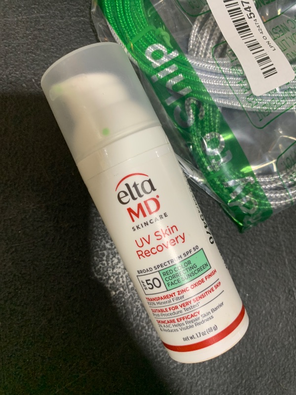 Photo 1 of EltaMD UV Skin Recovery Green Tint All Mineral, Redness Reduction, Sensitive Skin Face Sunscreen SPF 50