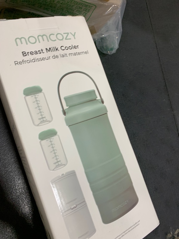Photo 1 of Momcozy 22oz Portable Breast Milk Cooler for Outdoor, Life Saver with 360° Total Cooling for 24 Hours, Larger Capacity Travel Breastmilk Chiller with 2pcs Baby Bottles for Breastmilk Storage, Blue