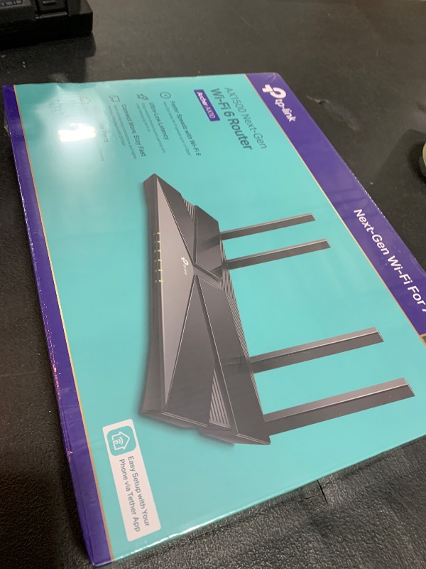 Photo 1 of TP-Link Smart WiFi 6 Router (Archer AX10) – 4 Gigabit LAN Ports, Dual Band 802.11AX Router, Beamforming, OFDMA, MU-MIMO, Parental Controls, Dual-Core 900MHz Processor, Works with Alexa
