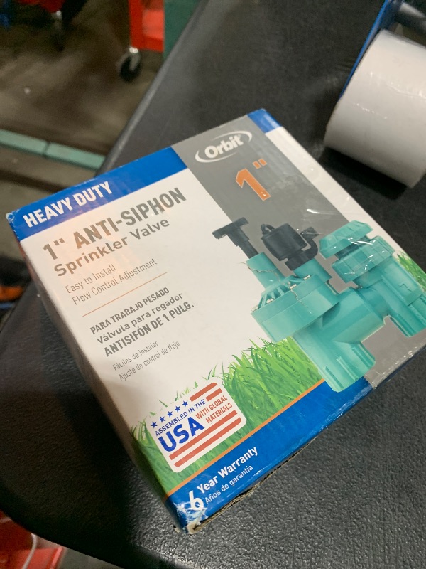 Photo 1 of 1-Pack Orbit 57623 3/4" FPT 100 Series Anti-Siphon Automatic Sprinkler Valve with Flow Control