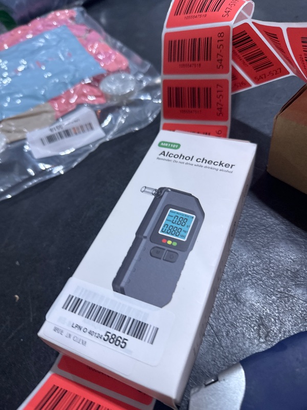 Photo 1 of Breathalyzer, Portable BAC Tracker Alcohol Tester with Laboratory-Grade Circuitry, Dual-Core Processor, LED & LCD Display, Rapid Detection, History Memory, 20 Mouthpieces for Home, Party, Drivers