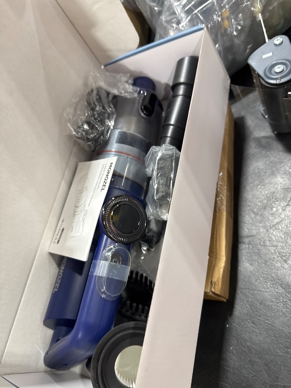 Photo 1 of MONOZEL Handheld Vacuum Cordless - 15kPa Strong Suction Car Vacuum Cleaner with Brushless Motor, LED Light, Type C Cable, Charger, 2 Fliters, Portable Hand Vacuum for Home, Pet and Car