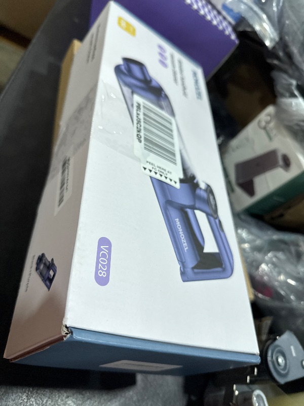 Photo 1 of MONOZEL Handheld Vacuum Cordless - 15kPa Strong Suction Car Vacuum Cleaner with Brushless Motor, LED Light, Type C Cable, Charger, 2 Fliters, Portable Hand Vacuum for Home, Pet and Car