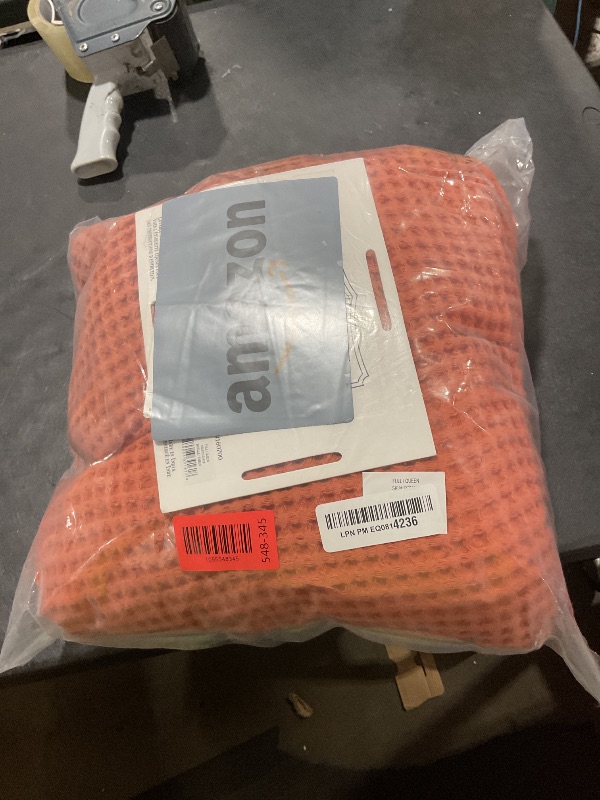 Photo 1 of 100% Cotton Waffle Weave Bed Blanket | Soft, Breathable, and Lightweight Blanket for All-Season | Perfect for Layering | Brielle Collection (Full/Queen, Burnt Orange)