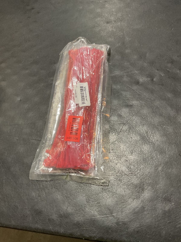 Photo 1 of 100 Pieces Cleaners Chenille Stem, Solid Color Pipe Cleaners Set for Pipe Cleaners DIY Arts Crafts Decorations, Chenille Stems Pipe Cleaners (Red)