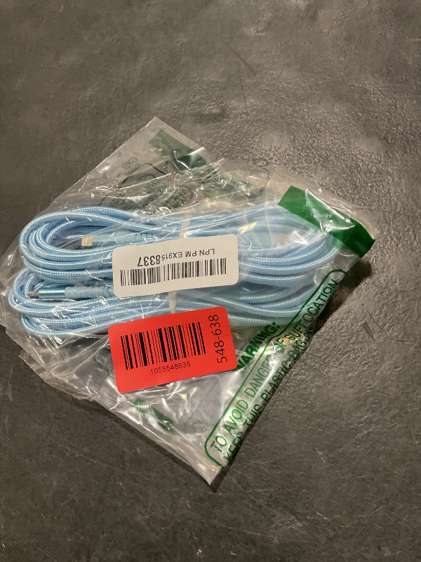 Photo 1 of [Apple MFi Certified] iPhone Charger, 3 Pack 10FT USB Lightning Cable Fast Charging Nylon Braided iPhone Charger Cord Compatible with iPhone 14/13/12/11 Pro Max/XS MAX/XR/XS/X/8/7/Plus/6S/6/SE/iPad