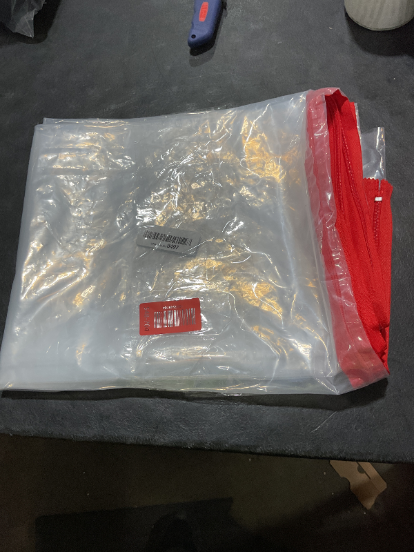 Photo 1 of (2-Pack) 4 ft x 7 ft Plastic Zipper Door Dust Protector (Red Zippers) - Heavy-Duty Plastic Sheeting with Zipper Door Dust Protection - Easy to Install and Remove - Includes 3 cm x 10 m Gaffer Tape