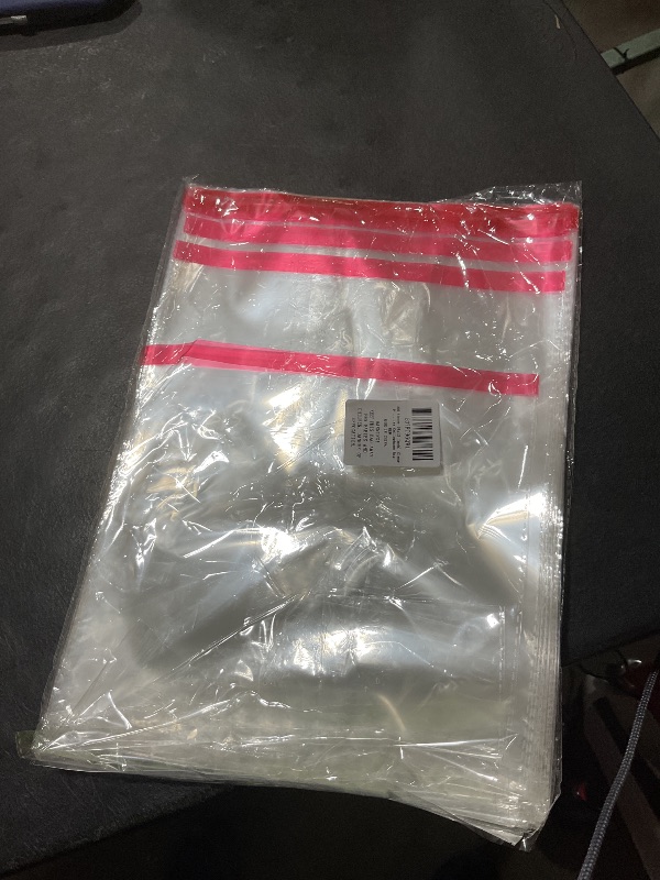 Photo 1 of 100 Pieces (9x12 Inch) Clear Plastic Bags for Packaging, Clothing & T-Shirts Strong Packing Self Adhesive Cellophane Bag
