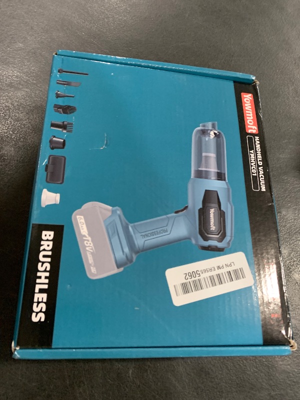 Photo 1 of 3 in 1 Handheld Car Vacuum Compatible with Makita 18V Battery with 21000pa Strong Suction, Handheld Vacuum Cordless & Blower with 200W Brushless Motor, Mini Vacuum Cleaner for Car, Home (No Battery)