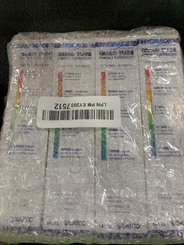 Photo 1 of (4-Pack) 18W CFL Plug-in Bulbs – G24d-2 Base, 2-Pin, 3500K Neutral White – Compatible with Select Sylvania, GE, Philips Models