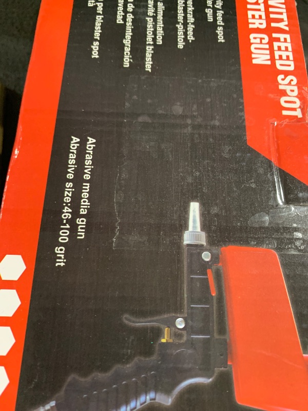 Photo 1 of 1/4” Air Sandblasting Gun Portable Handheld Sandblaster 90psi Sandblasting Gun Pneumatic Sandblaster Spray Gun Blasting Machine