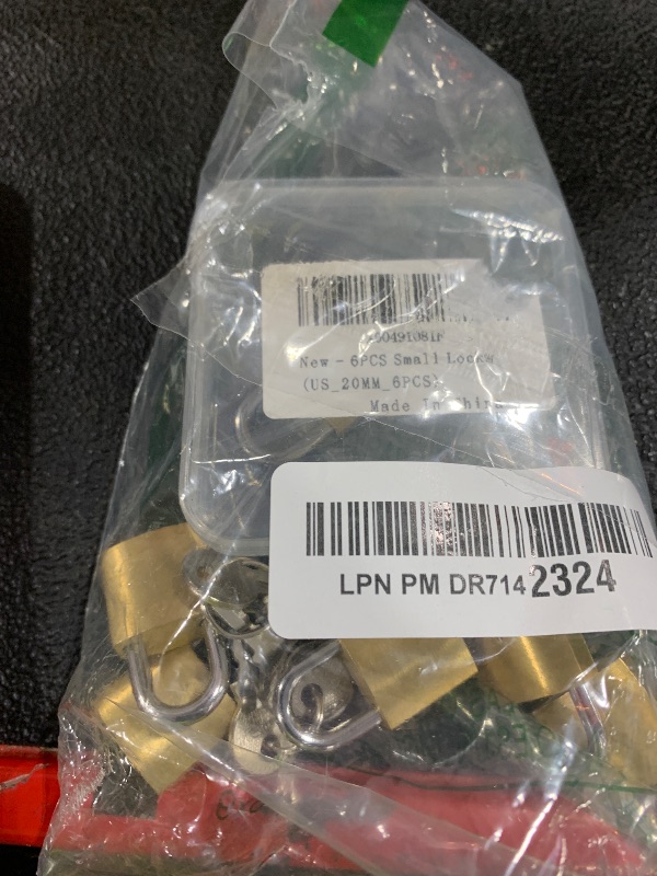 Photo 1 of 3/4" (20mm) Mini Padlocks - 10 Pack Keyed Alike Small Solid Brass Locks with 5 Keys, Secure Locks for Luggage, Toolbox, Suitcases, Backpacks, Diary Books, Cabinets