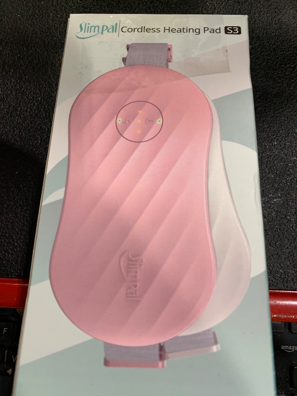 Photo 1 of Slimpal Portable Heating Pad for Cramps, FSA HSA Eligible, Rechargeable Electric Heat Belt for Period Pain Relief, Menstrual Heated Pad Gifts for Women Her Girls Wife, Black