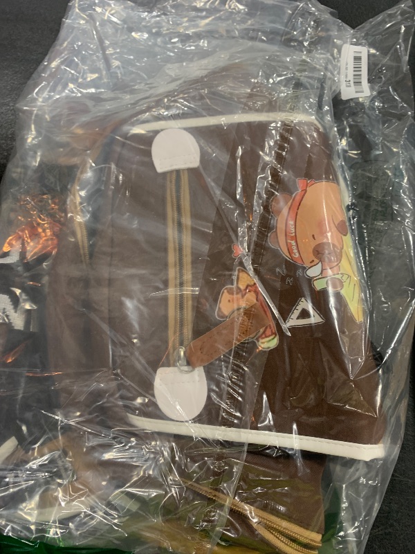Photo 1 of SJIE Waterproof Capybara Backpack?Large-capacity Kawaii capybara bag with 11-Piece Accessories (Badges, Pendants, Plush capybara, Stickers and others)