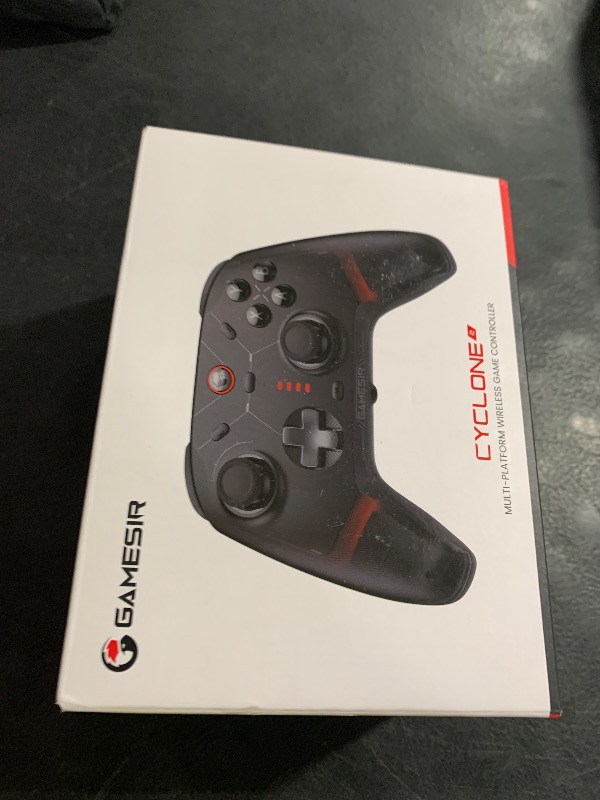 Photo 1 of GameSir Cyclone 2 Pro Wireless Controller for Switch, Windows PC, Steam, Android, iOS, PC Game Controller with Mag-Res™ TMR Sticks, Hall Effect Triggers, RGB Lightning, 6-Axis Gyro, Turbo without Charging Dock(Black)