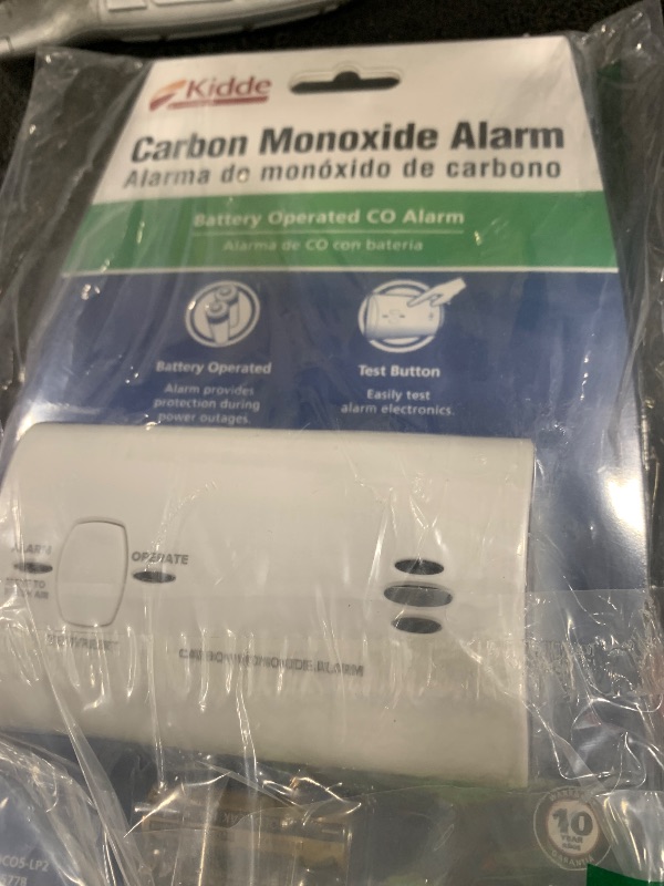 Photo 1 of Kidde Carbon Monoxide Detector, Battery Powered CO Alarm with LEDs, Test-Reset Button, Low Battery Indicator, Portable