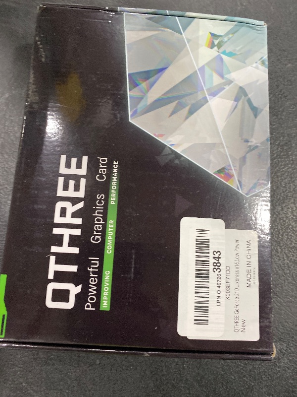 Photo 1 of QTHREE GT 210 Graphic Card,1024 MB,DDR3,64 Bits,HDMI,DVI,VGA,589 MHz Core Frequency Desktop Video Card for PC Working,PCI Express x16,Low Profile