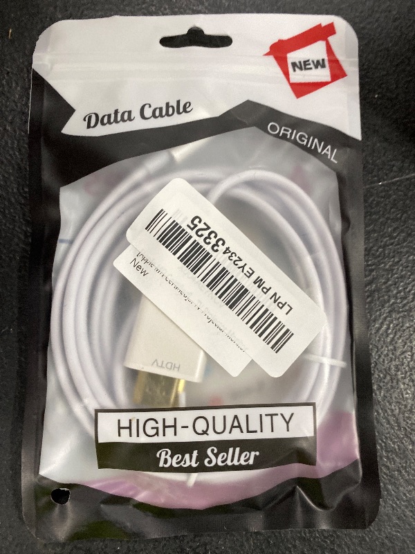 Photo 1 of [Apple MFi Certified] Apple Lightning to HDMI Cable Adapter for iPhone to TV, 1080P Digital AV Adapter Sync Screen Connector Compatible for iPhone 14 13 12 11 Pro Max XS XR X 8 to TV Projector Monitor