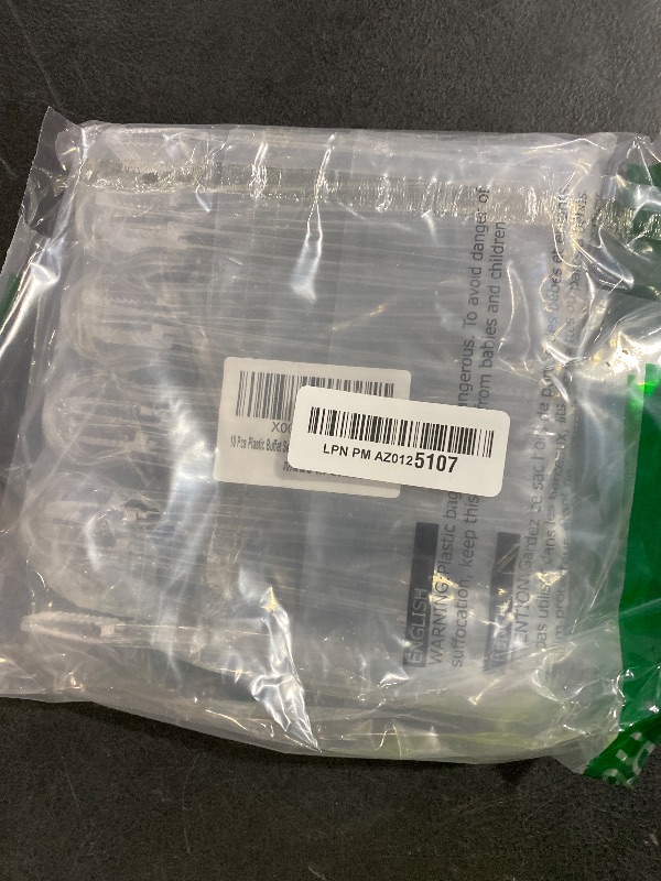 Photo 1 of 10 Pcs Plastic Buffet Serving Tongs, Clear Kitchen Tongs Mini Serving Utensil Tongs for Food Ice Salad Buffet Barbecue Cookies, 6.3 Inches