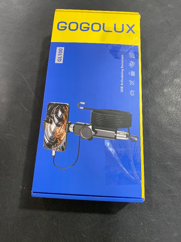 Photo 1 of Endoscope Camera with Light[360°Rotation], 1920P HD Articulating Borescope with Semi-Rigid Snake Camera, IP67 Waterproof Inspection, Gifts/Tools Bore Scope for Men for iPhone