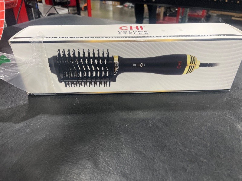 Photo 1 of CHI Volume Styler, Blowout Brush for Amplified Volume, Heated Comb to Smoothen & Straighten Hair, 2-in-1 Hair Tool, Black