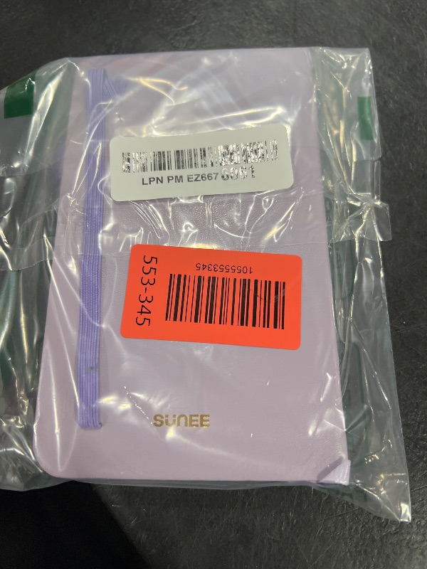 Photo 1 of SUNEE 2025-2026 Pocket Weekly Planner for Purse 3.5" x 6" - 12 Month (July 2025 - June 2026) Academic Year Calendar, Pocket Size Planner, Hardcover, Note, 100 GSM Paper, Purple