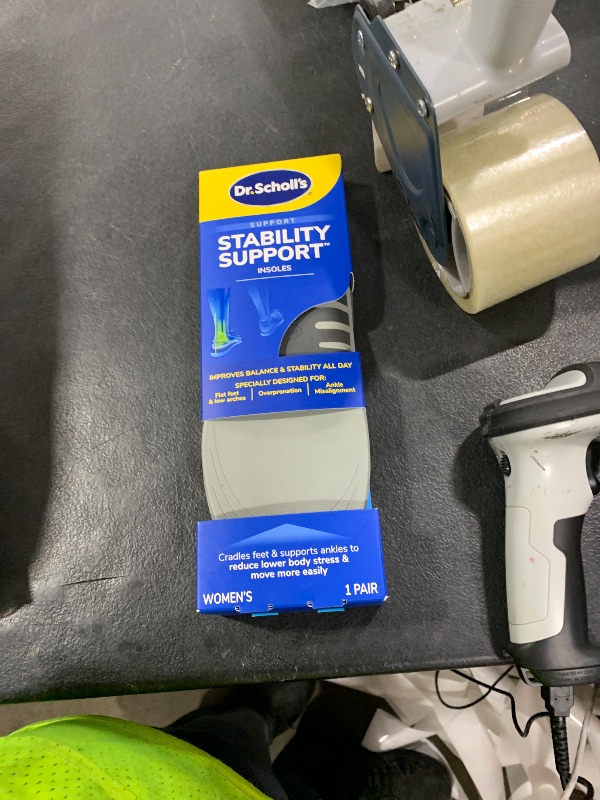 Photo 1 of ?Dr. Scholl's Stability Support Insoles, Flat Feet & Overpronation Low Arch Support, Improves Balance & Stability, Motion Control, Trim Inserts to Fit Shoes, Women's Size 6-10