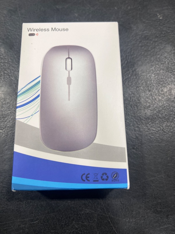 Photo 1 of AIKOKOK Wireless Bluetooth Mouse Rechargeable Laptop Mice with LED Use Portable(BT5.2 and USB 2.4G) Dual Mode Connection Silent Slim Computer Mouse for Laptop/iPad Tablet/Apple MacBook/PC (Black)