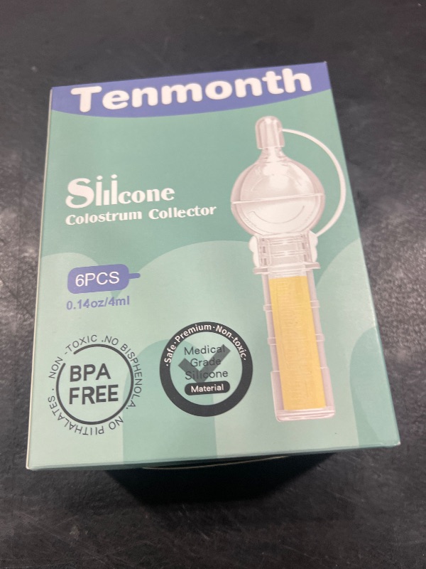 Photo 1 of Colostrum Collector Kit Tenmonth Breast Milk Collector with Storage Case Set, Portable Colostrum Container Ready-to-Use, BPA Free 0.1oz/4ml, 6pcs
