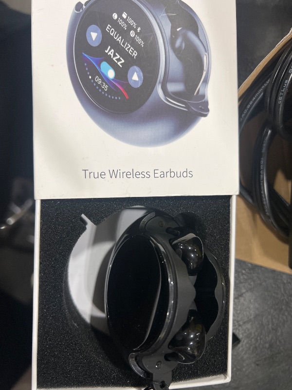 Photo 1 of Wireless Earbuds Bluetooth Headphones, Bluetooth 5.3 Stereo Sound with LED Display, IPX7 Water Resistant in-Ear Earphones for Sporting, Workout, Running Black