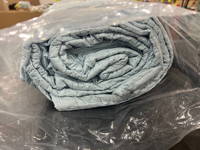 Photo 1 of Quilts for Queen Bed Blue Bedspreads - Soft Bed Summer Lightweight Bedspread Comforter - Modern Style Coin Pattern Coverlet for All Season - 3 Pieces (1 Quilt, 2 Pillow Shams)