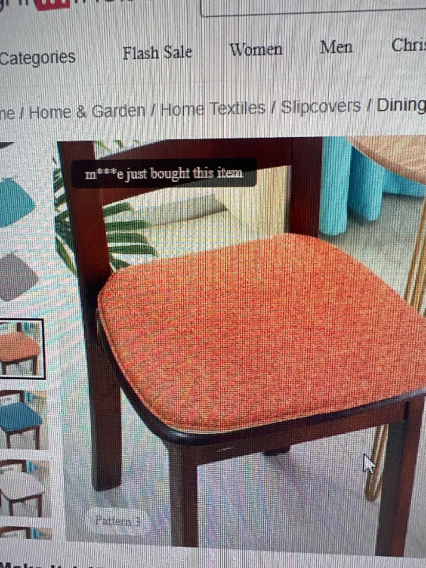 Photo 1 of Chair Cushion Dining Chair Seat Pad Non Slip Memory Foam Chair Pad with Ties Non Skid Rubber Back U-Shaped Seat Cover