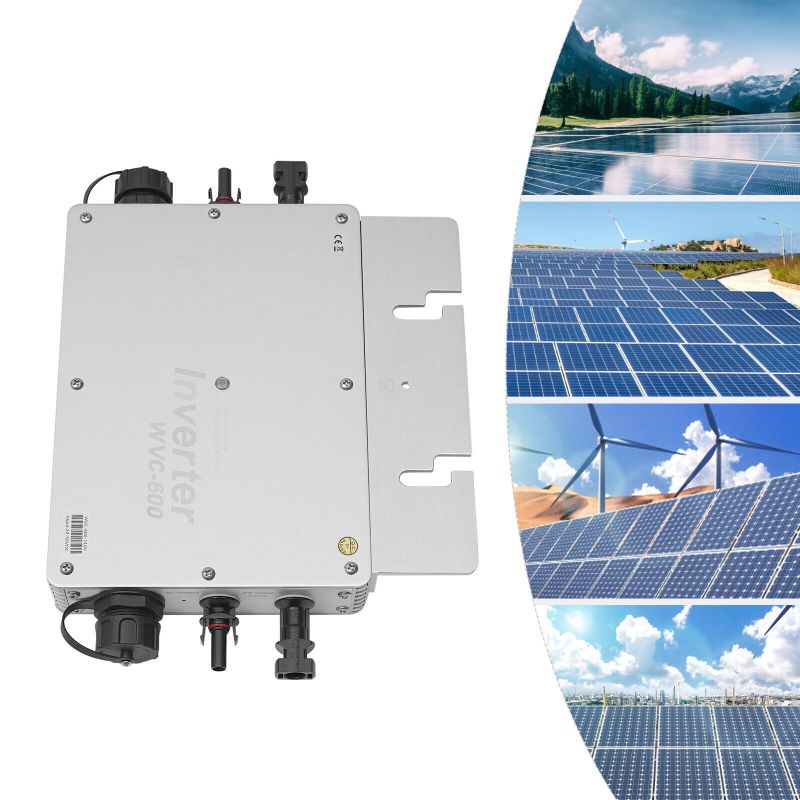 Photo 1 of 600W Silver Micro Inverter MPPT Solar Grid Tie Inverter Aluminum Alloy
