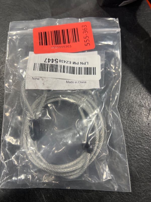 Photo 1 of 100CM/3.3ft 3mm Outdoor Travel Security Cable Lock,Braided Steel Coated Safety Cable Luggage Lock,Safety Cable Wire Rope Double Loop Lightweight GOMRQING (2 Pack)